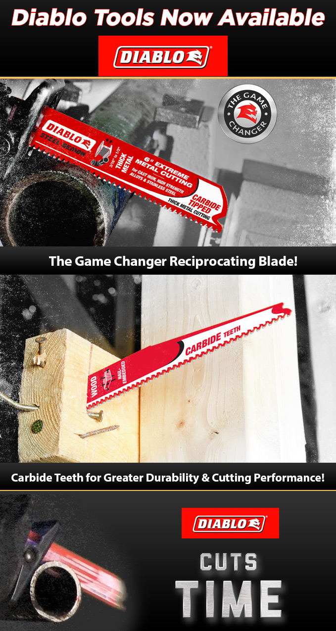 The Game Changer Carbide Tipped Reciprocating Blade by Diablo Tools