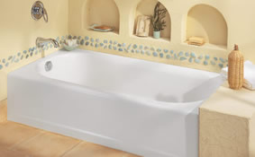 American Standard 2390.202.020 Princeton Americast Recess Bath White