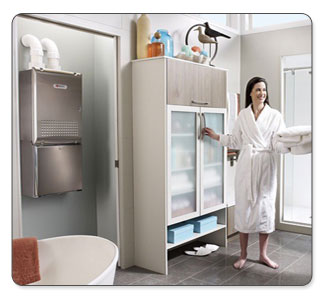 noritz tankless water heater bathroom