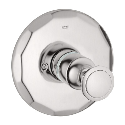 Grohe 19.268.000 Kensington Pressure Balance Shower Valve Trim w/Round Metal Handle - Chrome (Pictured in Brushed Nickel)