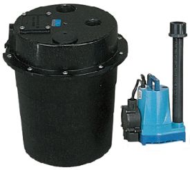 Little Giant WRS-5, 1/6 HP, 15 GPM at 5 ft - Submersible Utility Pump, Water Removal System w/ 5 gal. Tank and 10 ft Power Cord (505055)