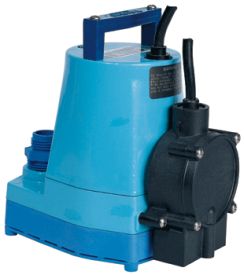 Little Giant 5-ASP-LL, 1/6 HP, 1200 GPH - Submersible Utility Pump with Piggyback Diaphragm Switch, 18' Power Cord (505350)