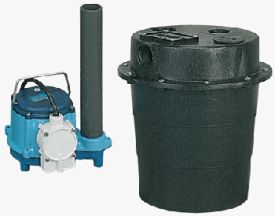 Little Giant WRS-6, 1/3 HP, 230V - Submersible Utility Pump Water Removal System w/ 5 gal. tank. and 8 ft Power Cord w/o Plug (506056)