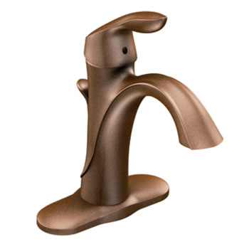 Moen 6400ORB Eva Single Handle Low Arc Lavatory Faucet Oil Rubbed Bronze