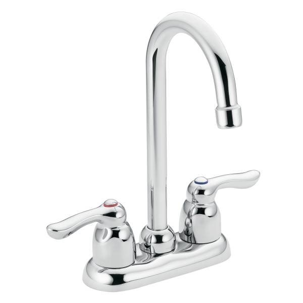 Moen 8957 Commercial Two Handle Bar Faucet Chrome