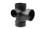 ABS Sanitary Tees with Inlets