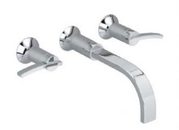 American Standard 7430.451.295 Berwick Double Handle Wall Mount Lavatory Faucet - Satin Nickel (Pictured in Chrome)