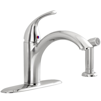 American Standard 4433.001.002 Quince Single Lever Handle Kitchen Faucet with Side Spray - Chrome