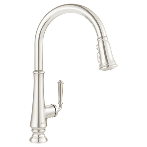 American Standard 4279300.013 Delancey Single-Handle Pull-Down Dual Spray Function Kitchen Faucet 1.5 gpm - Polished Nickel
