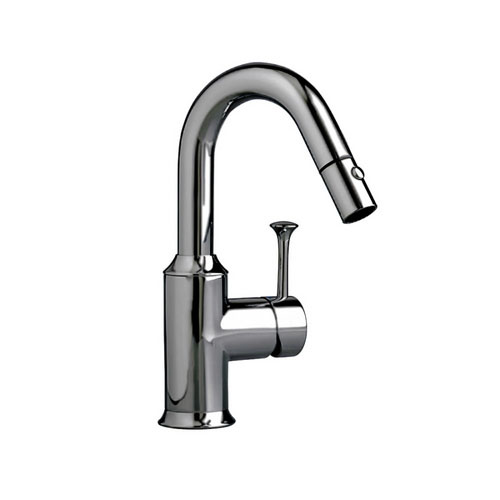 American Standard 4332.410.075 Pekoe Hi-Flow Pull-Down Bar Faucet - Stainless Steel