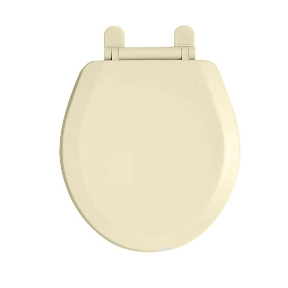 American Standard 5320.110.021 EverClean Round Front Toilet Seat with Slow Close Snap-Off Hinges - Bone