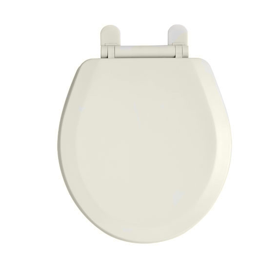American Standard 5320.110.222 EverClean Round Front Toilet Seat with Slow Close Snap-Off Hinges - Linen