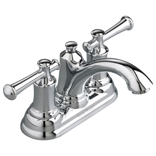 American Standard 7415.201.002 Portsmouth Centerset Lavatory Faucet with Lever Handles - Chrome