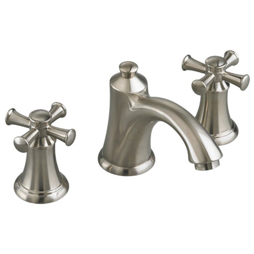 American Standard 7415.821.295 Portsmouth Widespread Lavatory Faucet with Cross Handles - Satin Nickel