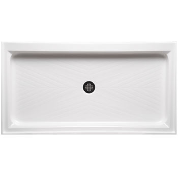 Americh A4234ST-WH Single Threshold 42 inch  x 34 inch  Shower Base - White