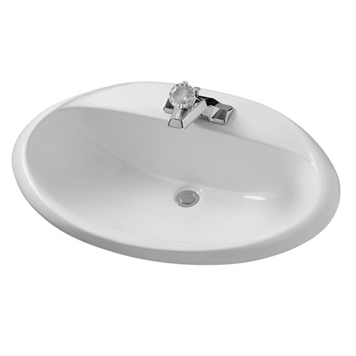 American Standard 0439.008US Ohio Oval Countertop Lavatory Sink - White