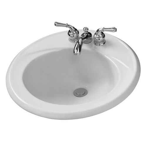American Standard 0449.004US Kentucky Round Countertop Lavatory Sink - White