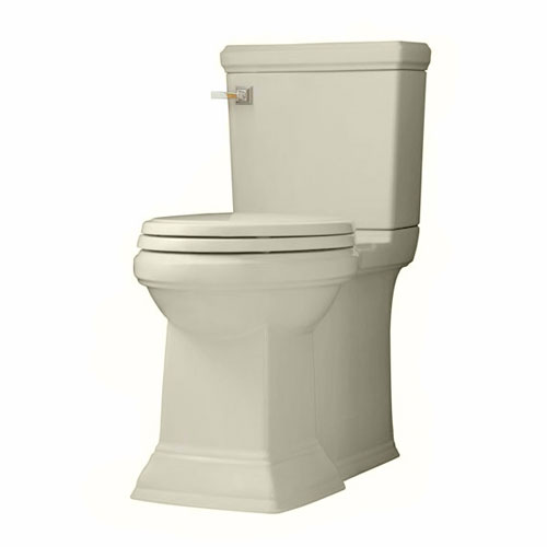 American Standard 2817.128.222 Town Square FloWise Concealed Trapway Right Height Elongated Toilet - Linen