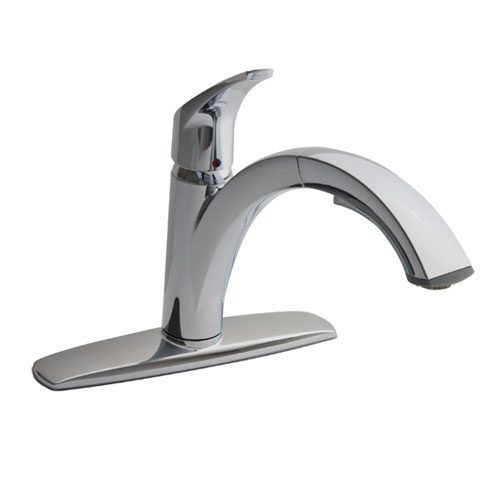 American Standard 4101.100.075 Arch Pull Out Kitchen Faucet - Stainless Steel