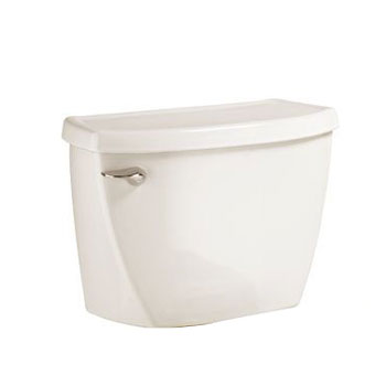 American Standard 4142.016.222 Flushometer Toilet Tank Complete with Coupling Components - Linen