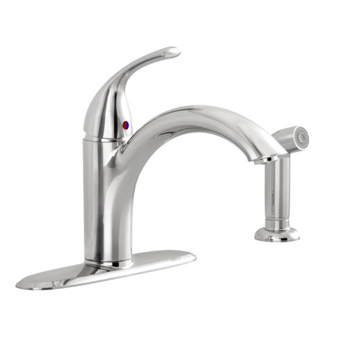 American Standard 4433.001.002 Quince Single Control Kitchen Faucet with Side Spray - Chrome