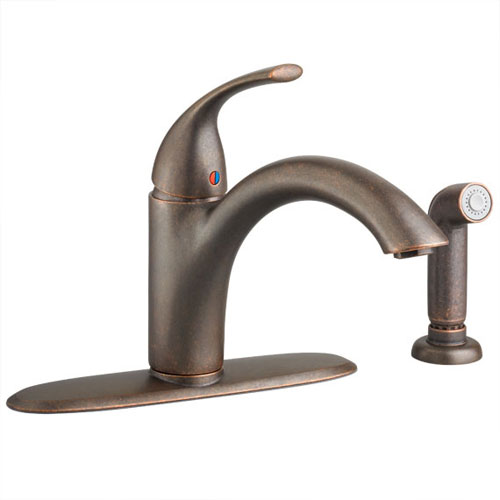 American Standard 4433.001.224 Quince Single Control Kitchen Faucet with Side Spray - Oil Rubbed Bronze
