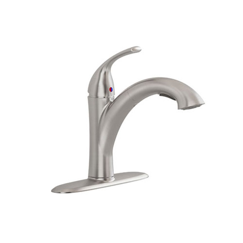 American Standard 4433.100.075 Quince Single Control Pull Out Kitchen Faucet - Stainless Steel