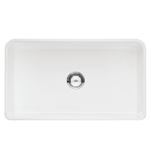 Blanco 525012 Cerana Apron Front Farmhouse 33 In Single Bowl Sink - White