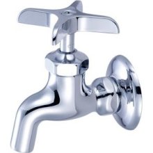 Central Brass 0007-1/2 Wall Mount Faucet Solid Flange - Chrome