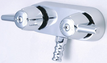 Central Brass 0206 Leg Tub Faucet Trim with 3.375'' Centers - Chrome