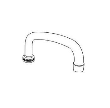 Central Brass SU-363-RA Spout 8-Inch Tube With Aerator Chrome Plated - Chrome