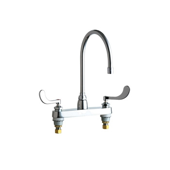 Chicago Faucets 1100-GN2AE35-317AB Hot and Cold Water Sink Faucet - Chrome
