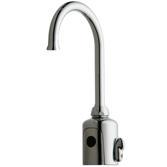 Chicago Faucets 116.432.AB.1 HyTronic Gooseneck Sink Faucet with Dual Beam Infrared Sensor - Chrome