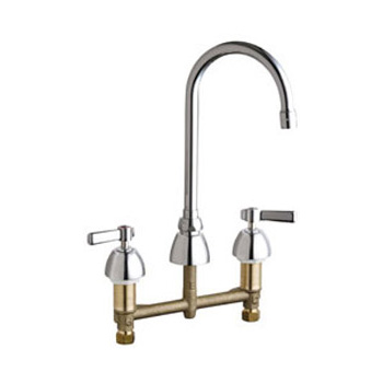 Chicago Faucets 201-AGN2AE3ABCP Concealed Hot and Cold Water Sink Faucet - Chrome