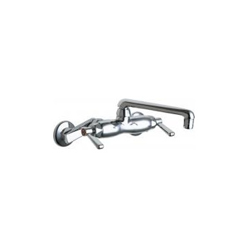 Chicago Faucets 445-E35ABCP Hot and Cold Water Sink Faucet - Chrome
