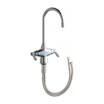 Chicago Faucets 50-E35ABCP Hot and Cold Water Mixing Sink Faucet - Chrome