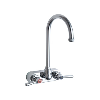 Chicago Faucets 521-GN2AE1ABCP Hot and Cold Water Sink Faucet - Chrome