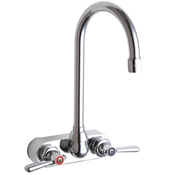 Chicago Faucets 521-GN2AE35ABCP Hot and Cold Water Sink Faucet - Chrome