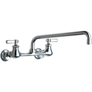 Chicago Faucets 540-LDL12E35ABCP Hot and Cold Water Sink Faucet - Chrome