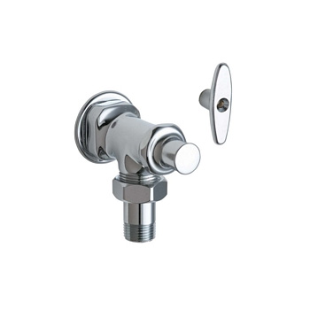 Chicago Faucets 698-ABCP Angle Stop Fitting with Loose Key - Chrome