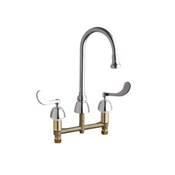Chicago Faucets 786-245ABCP Concealed Hot and Cold Water Sink Faucet - Chrome