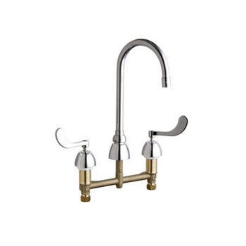 Chicago Faucets 786-E36ABCP Concealed Hot and Cold Water Sink Faucet - Chrome