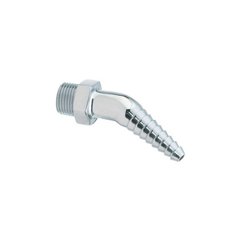 Chicago Faucets E7XTJKCP Laboratory 30-Degree Angled Serrated Nozzle with Full Flow Nozzle - Chrome
