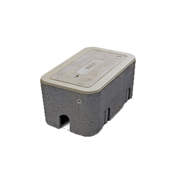 B.L. Wallace B3 9 inch x16 inch  I.D. Concrete Utility Box w/ 2 Mouseholes