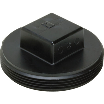 AB&A 3051RA ABS 1-1/2 inch Plastic Square Head Cleanout Plug
