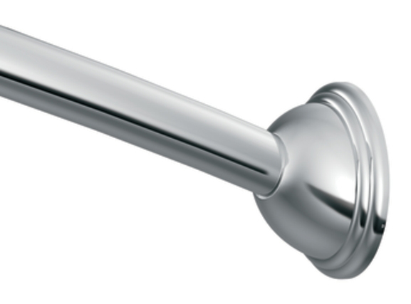 Moen CSR2160CH Creative Specialties Adjustable Length Curved Shower Rod - Chrome