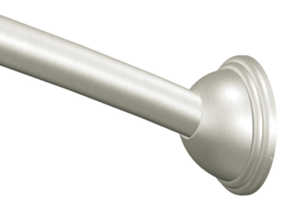 Moen DN2160BN Creative Specialties Ajustable-Length Curved Shower Rod - Brushed Nickel