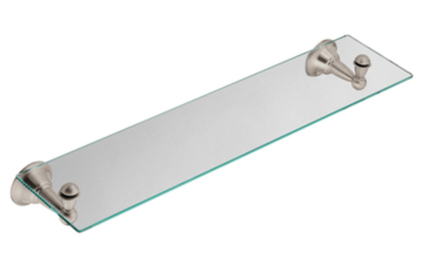 Moen DN6890BN Creative Specialties Sage Glass Shelf - Brushed Nickel