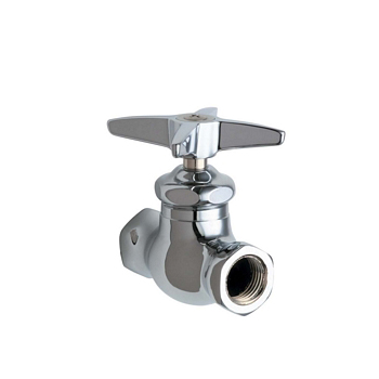 Chicago Faucets 45-ABCP Straight Stop Fitting - Chrome