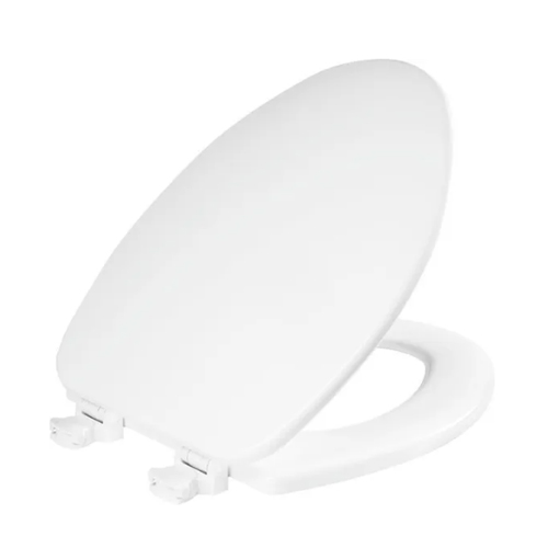 Church 585EC-000 Elongated Enameled Wood Toilet Seat Removes for Cleaning - White